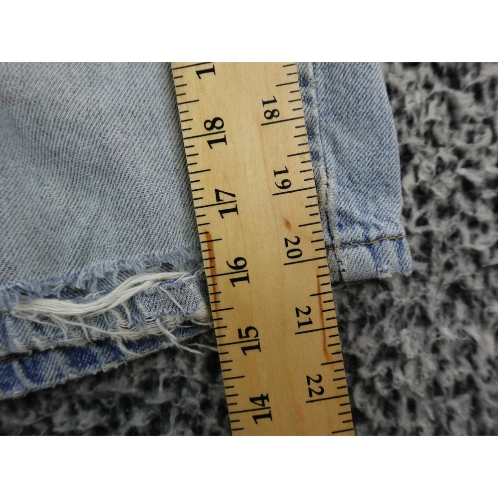 Levi's Mens Light Wash Distressed Denim Jean Shorts With Paint‎ Splatter Size 34